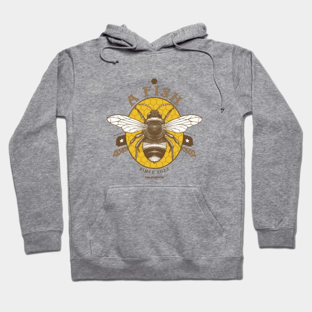 Bumble Bee Fish Hoodie by EverGreene